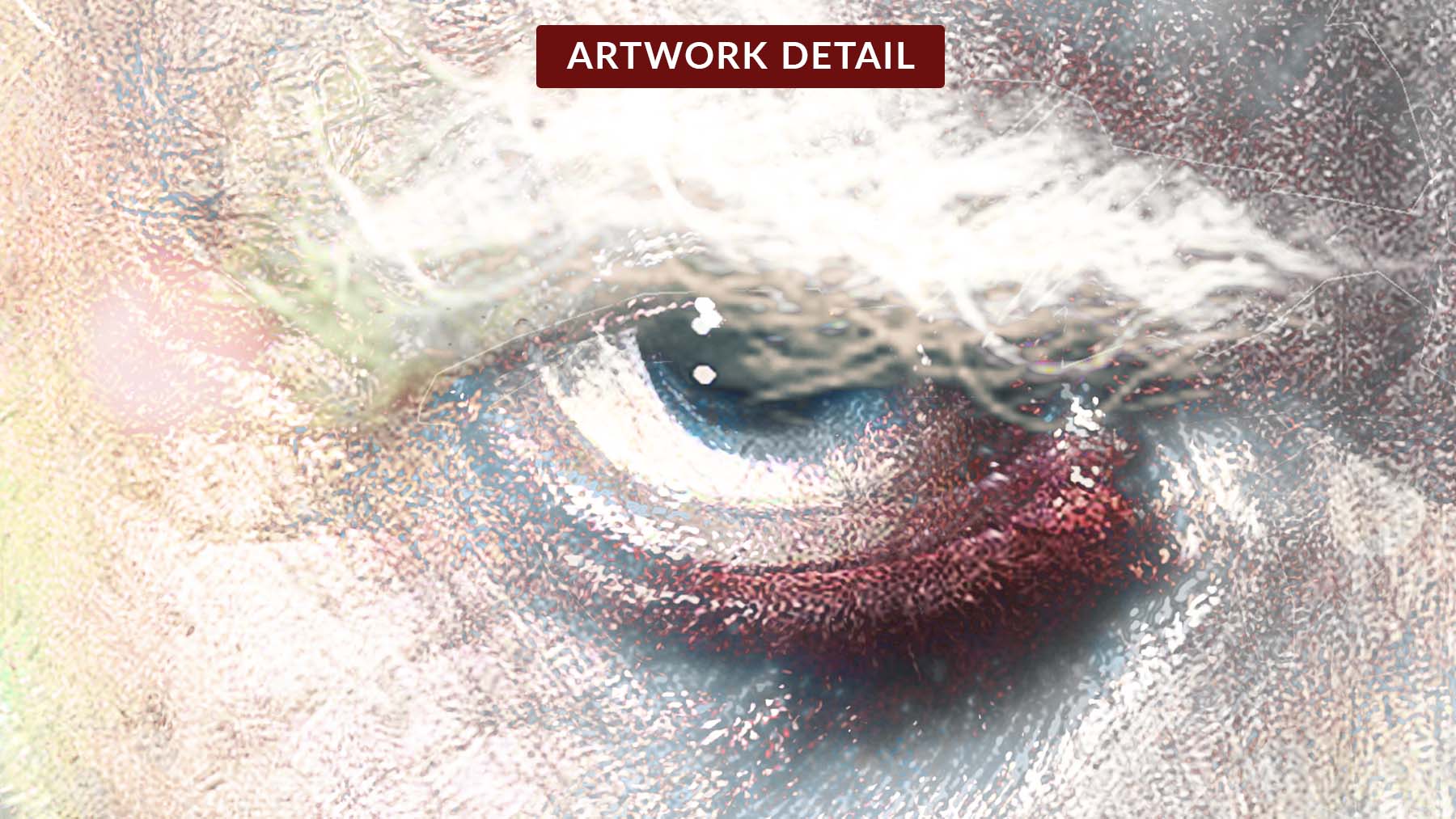 Eye detail from The Monster NFT collectible artwork
