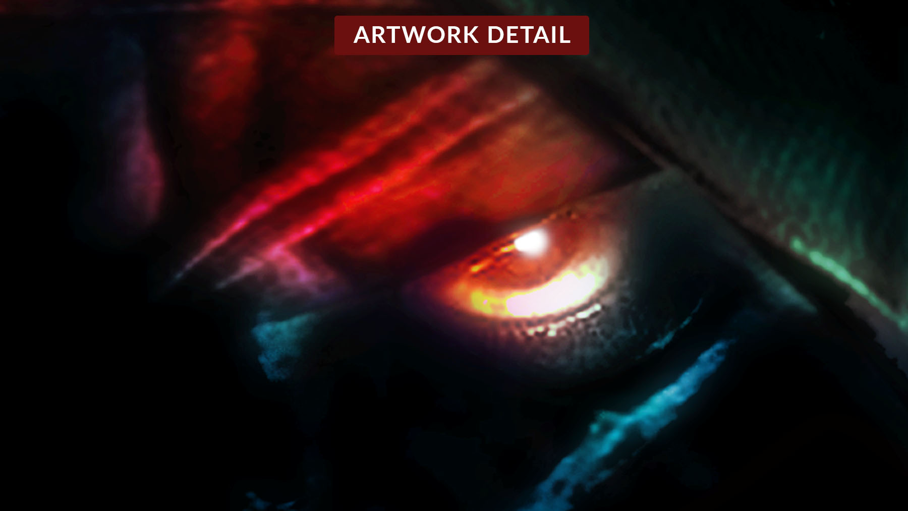 Eye detail from the Then Death has Come NFT collectible artwork