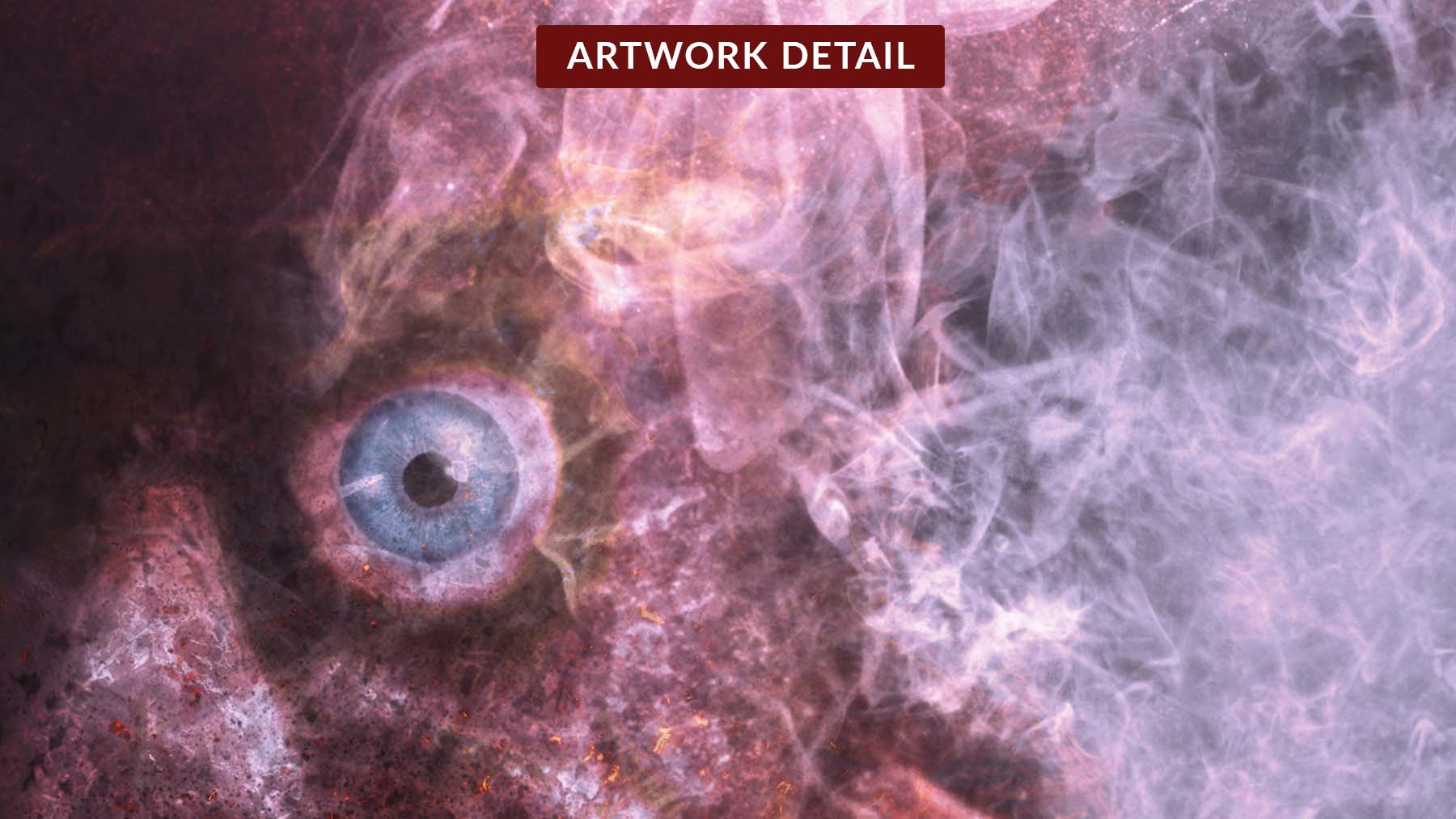 Eye detail from the You Reek of Fear NFT collectible artwork