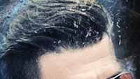 Detailed thumbnail of hair and effects from the Agent Jim NFT collectible artwork