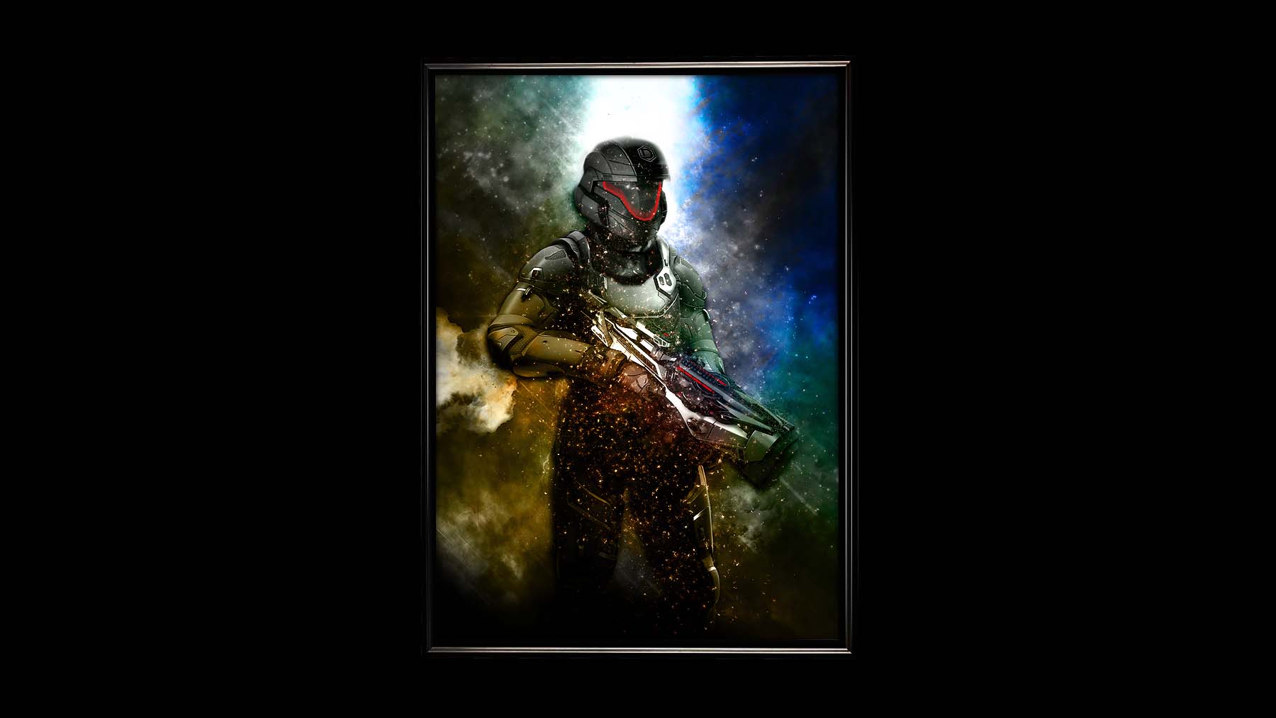 DomiForce Ranger (3rtd Gen) HEROPLOT framed NFT artwork