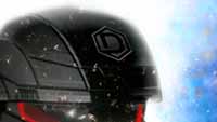 Detailed thumbnail of the helmet and the DomiForce emblem from the DomiForce Ranger (3rd Gen) NFT artwork