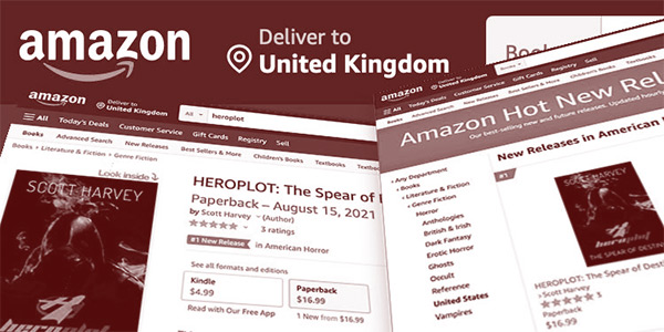 HEROPLOT: The Spear of Destiny debuts at #1 on Amazon Hot New Releases