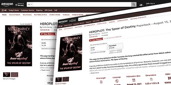 HEROPLOT: The Spear of Destiny remains at #1 on Amazon Hot New Releases during first three weeks